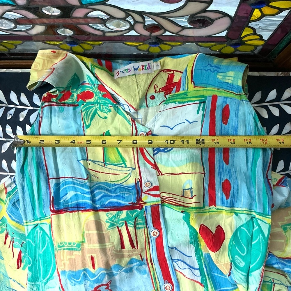 🌸 Jams World Vintage 90s Tropical Sundress 🌴 Festival / Resort Wear, Hawaiian - Picture 9 of 10